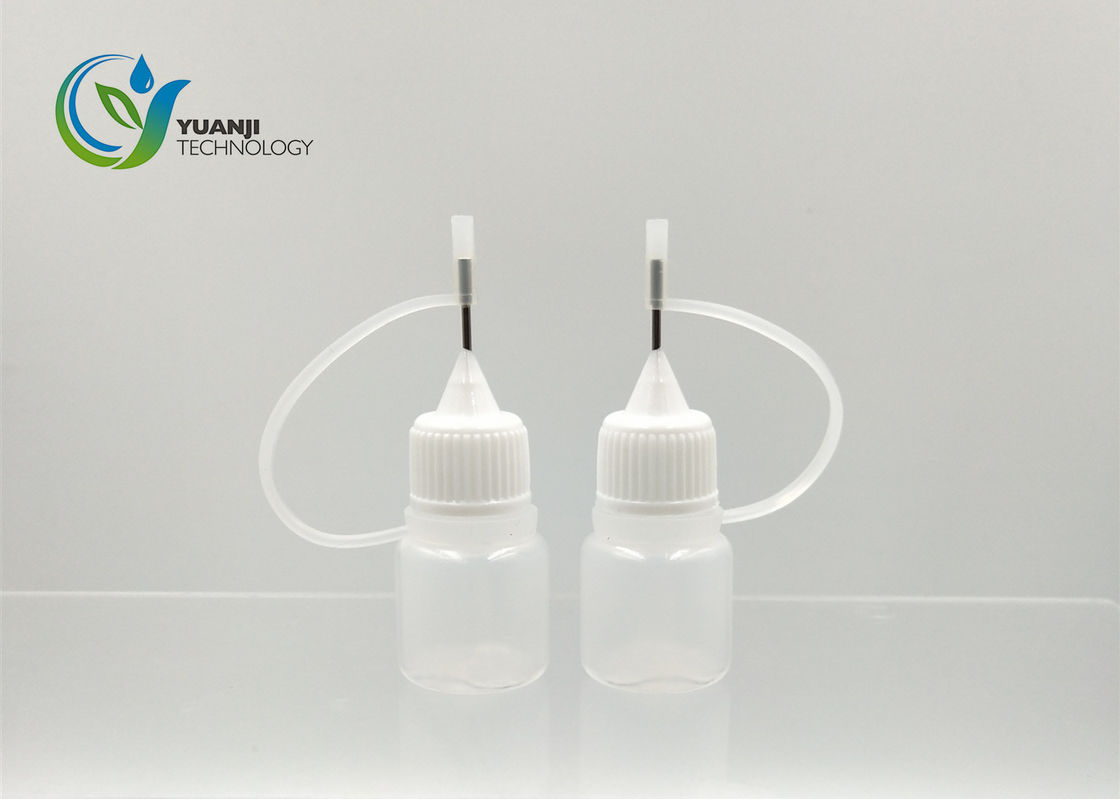Small Capacity Needle Oiler Bottles 3ml White Color Gold Plating Surface