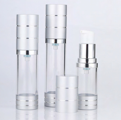 Cosmetic Package Round Plastic Lotion Cream Empty Airless Bottle with Pump