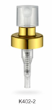 Practical Gold Crimpless Perfume Pump , K402-2 0.13cc Perfume Spray Head