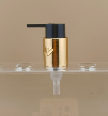 Black and Golden Cream Pump with Print K702-1 for Cosmetic Bottles