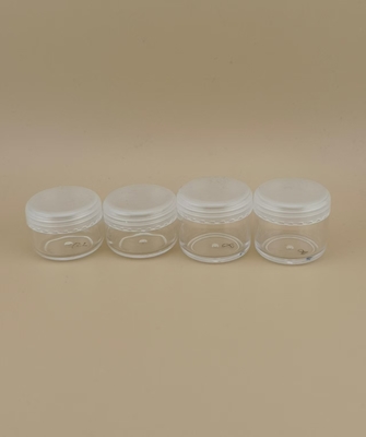 Certified Mini White Plastic Cream Jar with Screw Lid for Lotion