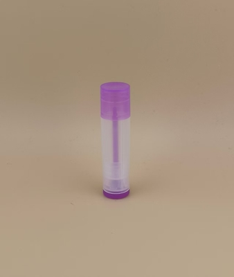 Lipsticks Small Smooth Clear Lip Balm Packaging with Purple Lid and ISO9001/ISO14001 Certification