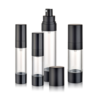 Skincare Packaging As Airless Vacuum Plastic Cosmetic Container Lotion Screw Cap Pump Bottle