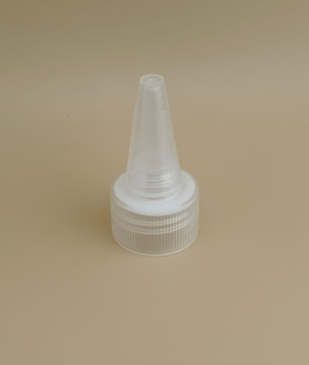 Clear Plastic Ribbed Jelly Cap for Paint Bottles