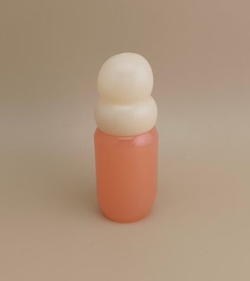 Pink Glass Bottle with Ricewhite Cap for Girls' Perfume