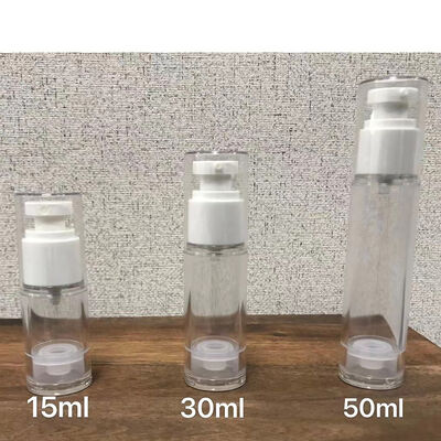 White PP Airless Bottle Mini Sample Airless Pump Bottle 30ml for Lotion Cream