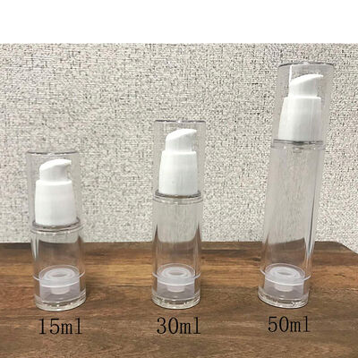 New Design Packaging 15ml 30ml 40ml 50ml PP Cosmetic Airless Bottle Body Cream Airtight Airless Pump Bottle