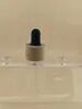 Black Rubber Glass Tube Bamboo Cover Dropper for Essential Oil Bottle