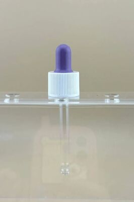 Essense Oil Skin Care Rubber Ribbed Dropper with Adjustable Length Glass Tube