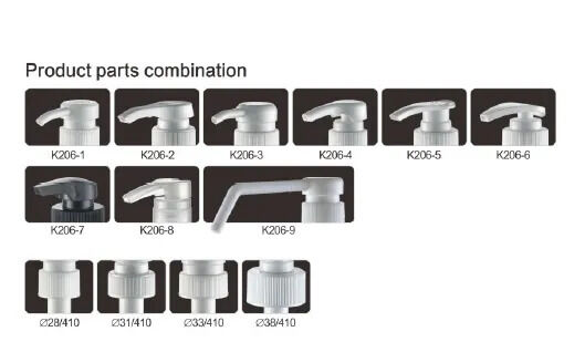 Lotion Pump K206-1 Dispenser