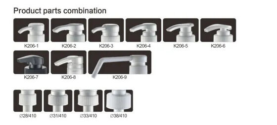 PP Plastic Bottle Long Nazzle Dispenser Pump for Sanitizer K206-9