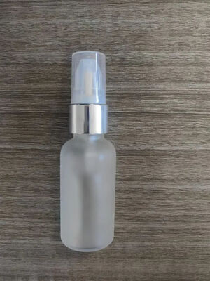 Colorful Glass Bottle with Cream Pump