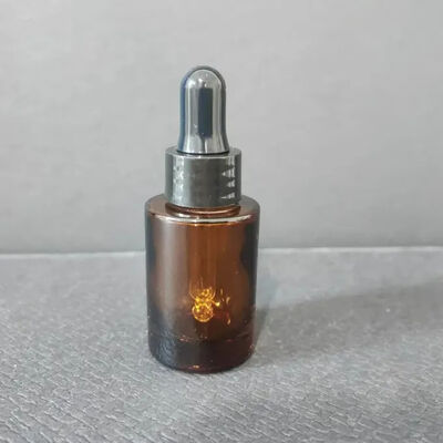 10 15 20 30 50ml Clear Glass Dropper Bottle with Electrochemical Aluminum Gold Rose Ring for Cosmetic
