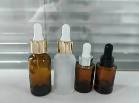 Transparent Luxury Empty Glass Dropper Bottle Skin Care Oil Dropper Bottle