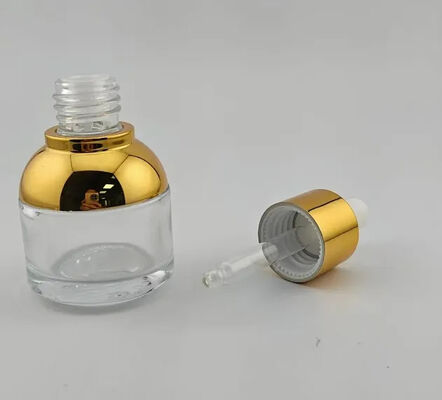 Short Shoulder Sleeve Rubber Tip Dropper Essence Essential Oil Bottle