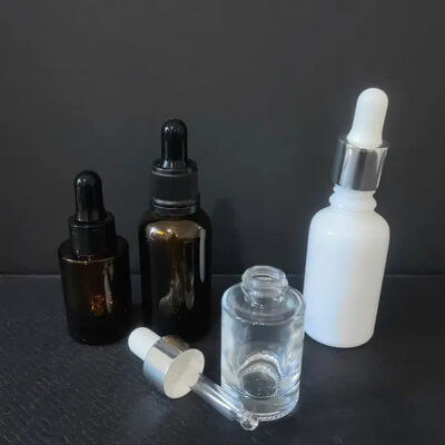 High Quality Supplier Amber Clear Boston 2oz Glass Essential Oil Bottle with Dropper 60ml for Serum