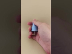 Cosmetic Bottles Blue Ribbed Fine Mist Sprayer Trigger K302