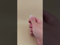 Blue Small Lip Balm Packaging with Clear Ribbed Lid for Lipsticks