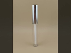 Delicate Design Clear Lip Balm Packaging with Silvery Lid for Lipsticks