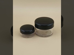 Small Clear Plastic Cream Jar With Screw Lid For Lotion