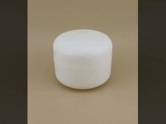White Certified Female Skincare Plastic Cream Jar With Screw Lid