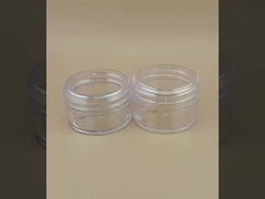 Certified Small Clear Plastic Cream Jar with Screw Lid for Skincare Needs