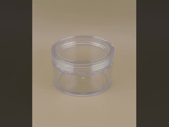 Clear Plastic Cream Jar with Screw Lid for Cosmetic