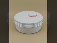 Big White Aluminum Jar Case with Screw Cap For Cosmetic Plastic PP For Lotion Pump CRC Possible