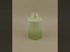 New Design Green Ribbed Glass Bottle for Soaking Lotion