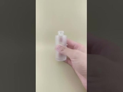 Circular Ribbed Clear Glass Bottle for Face Essence