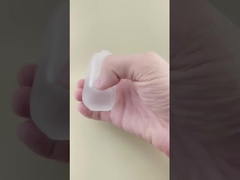 Round Corner Thick Sole Clear Glass Bottle for Foundation