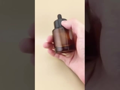 Delicate Design Clear Brown Smooth Round Dropper Bottle for Essence