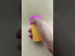 Orange Big Smooth Lip Balm Packaging with Pink Lid 0802 for Lipsticks