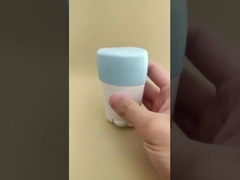 White Big Smooth Lip Balm Packaging with Blue Lid 2308 for Lipsticks