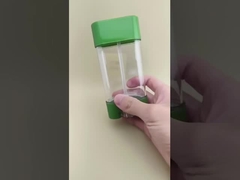 Clear Smooth Lip Balm Packaging with Green Lid 2315 for Lipsticks