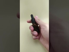 Delicate Design Mini Clear Brown Smooth Round Dropper Bottle for Skincare