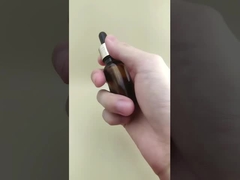 Delicate Design Small Clear Brown Smooth Round Dropper Bottle for Skincare