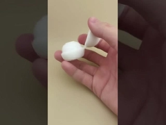 White Plastic Small Spherical Lid for Cosmetic Bottles