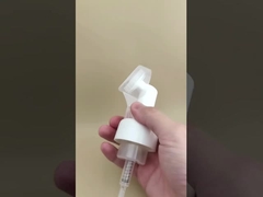 Delicate Design White Plastic Big Foam Pump with a Brush for Bodywash Bottles