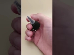 Black Plastic Ribbed Jelly Cap for Paint Bottles