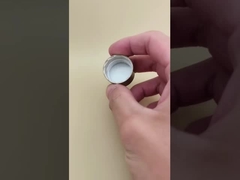 Wood Grain Plastic Round Smooth Cap for Cosmetic Bottles