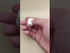 Small White Plastic Round Smooth Cap for Skincare Bottles