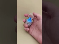 Nice Design Clear Plastic Round Ribbed Cap for Skincare Bottles