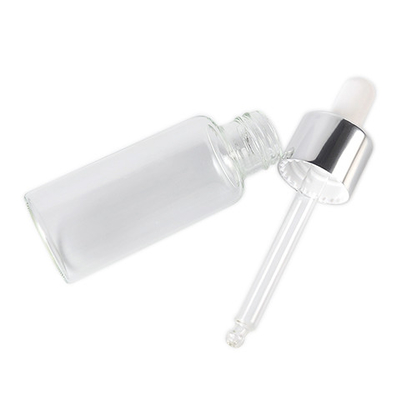 K1003 Clear Glass Serum Dropper Bottles Nonspill Alkali Resistant