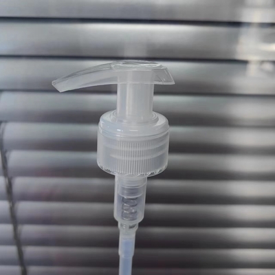 Transparent Lotion Pump Dispenser Neck 24 / 28 Discharge Rate 1.20 - 1.50ml/T