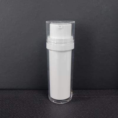 Capacity 50ml-120ml Airless Pump Bottle In White Black Transparent