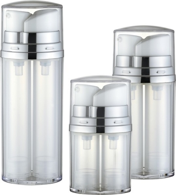 Press Down Double Barrelled Airless Bottle Face Care Cream Personal Care