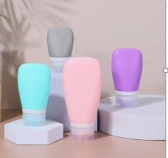 Leak Proof Portable  Empty Shampoo Travel Size Silicone Bottles Cream Container