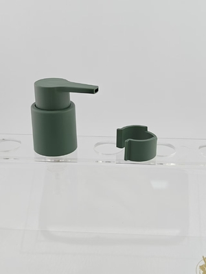 28/410 Plastic Green Matte Clip Hand Screw Cream Lotion Pump For Bottle