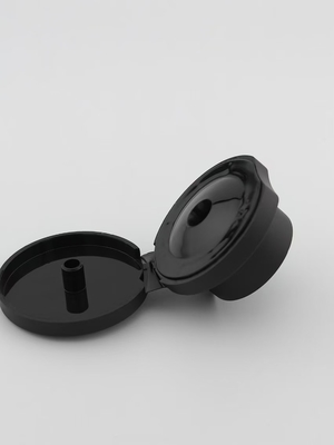 Black 24 Mm Flip Lid 24-410 Plastic Flip Top Cap For Dispensing Bottle
